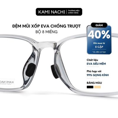 Bộ 8 miếng đệm mũi chống trượt cho kính bằng mút xốp eva siêu mềm KAMI NACHI