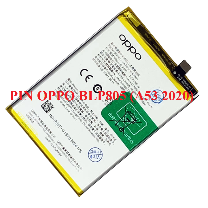 PIN OPPO BLP805 (A53 2020) ,ZIN NEW 100%