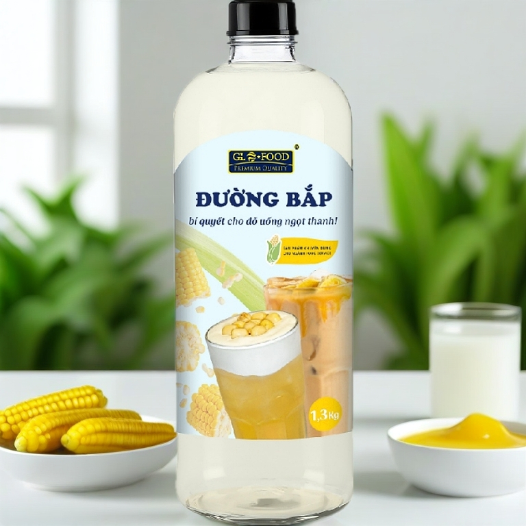 (chai 1.3kg) Nước đường bắp GLOFOOD