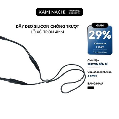 Dây đeo chống trượt cho mắt kính nâng cấp lỗ tròn 4mm chất liệu silicon, ôm sát vòng đầu KAMI NACHI