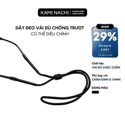 Dây đeo giữ chống trượt cho mắt kính chất liệu vải dù có lớp đệm silicon, ôm sát vòng đầu KAMI NACHI