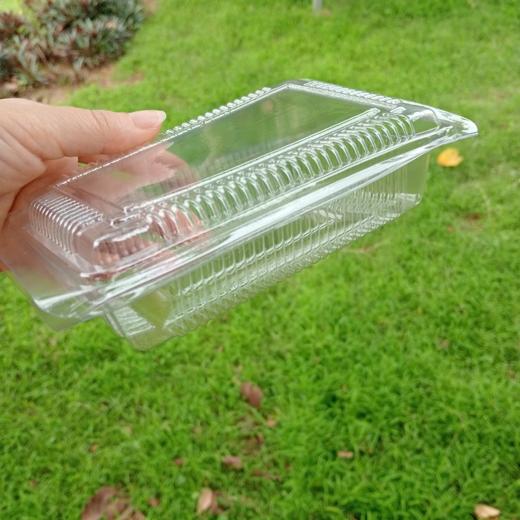 Set 100 Hộp nhựa H23 đựng bánh, hoa quả, đồ ăn, hộp nhựa trong
