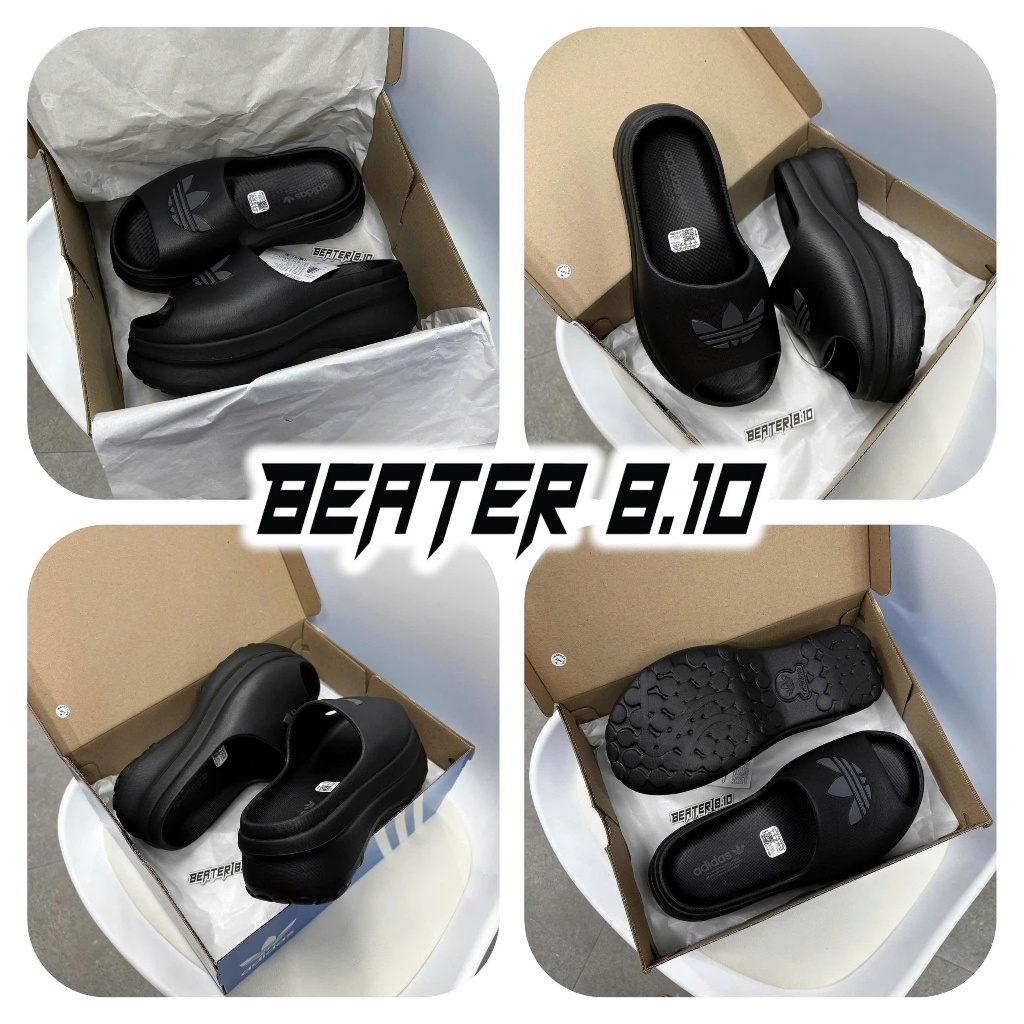 Dép Adidas Adifom Stan Smith Slides ‘Core Black’  - JI2610 | Beater 8.10