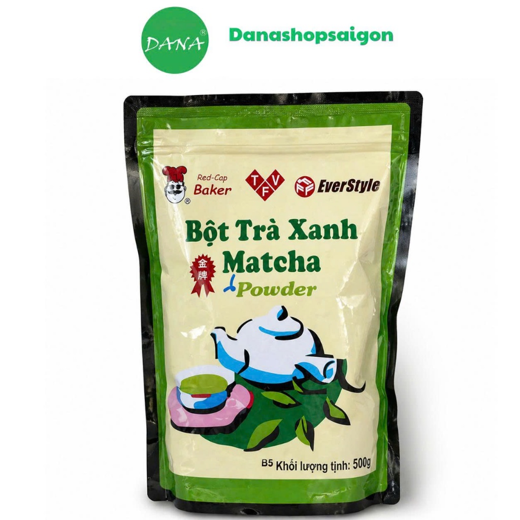 Bột Matcha Đài Loan EverStyle Mũ đỏ 500g