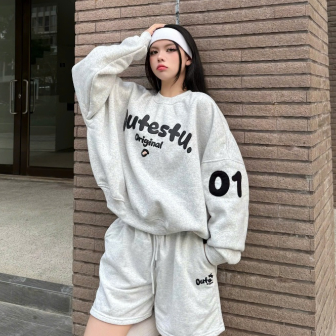 Áo Nỉ Lông Cáo Sweater Outerity 01 Form Rộng Boxy /  Nỉ Bông Dày Dặn Form Rộng Unisex Nam Nữ