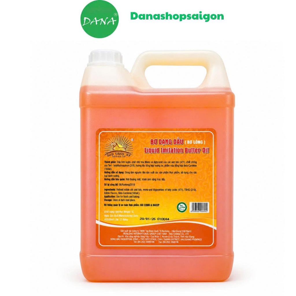Bơ dạng dầu dạng lỏng Run Long 1 Lít