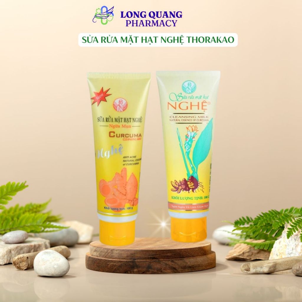 Sữa rửa mặt  Thorakao Hạt Nghệ Ngừa Mụn - Nghệ Sáng Da