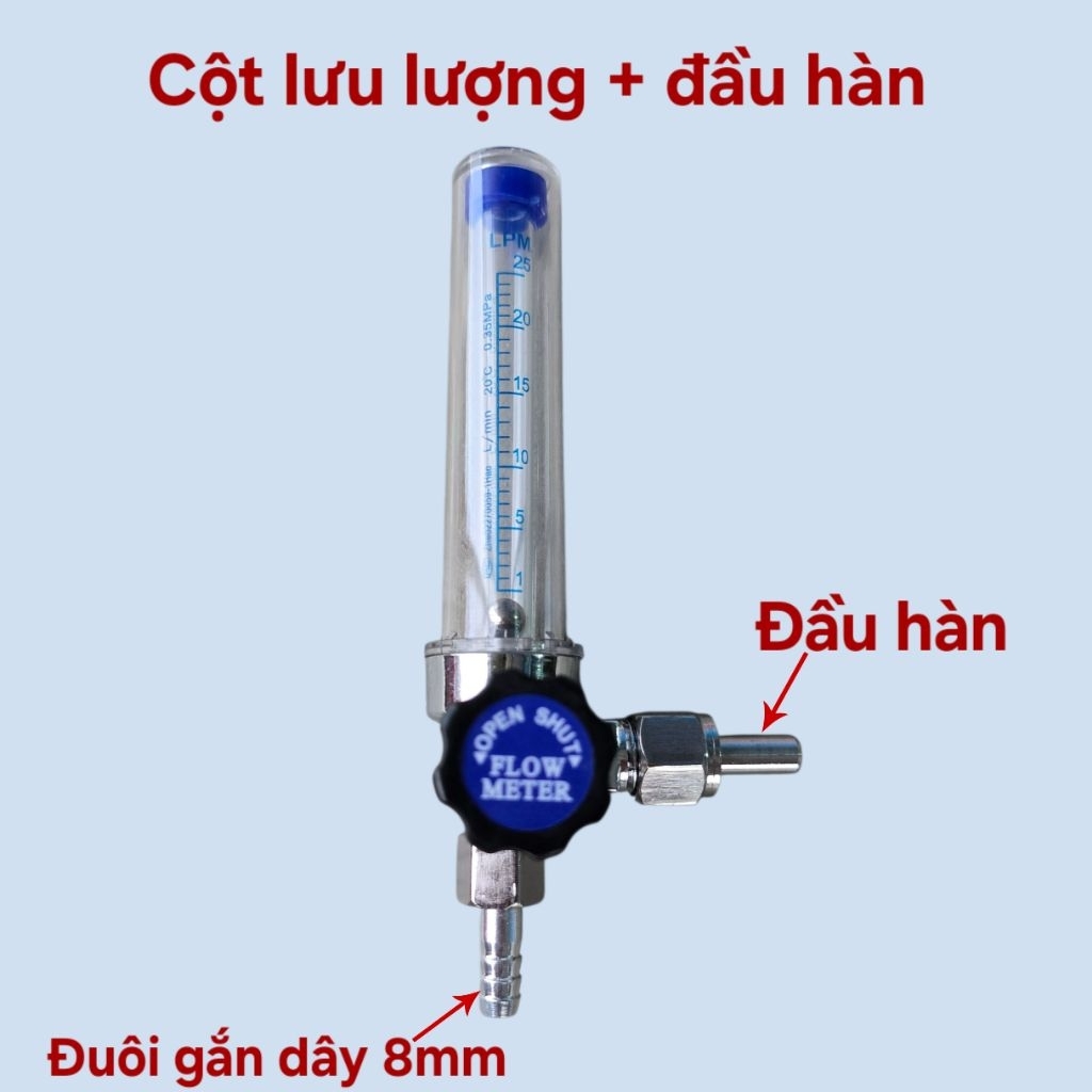 Phụ kiện giàn chia khí oxy, nito, argon...ống lưu lượng kèm đầu hàn chia khí oxy, nito, argon...