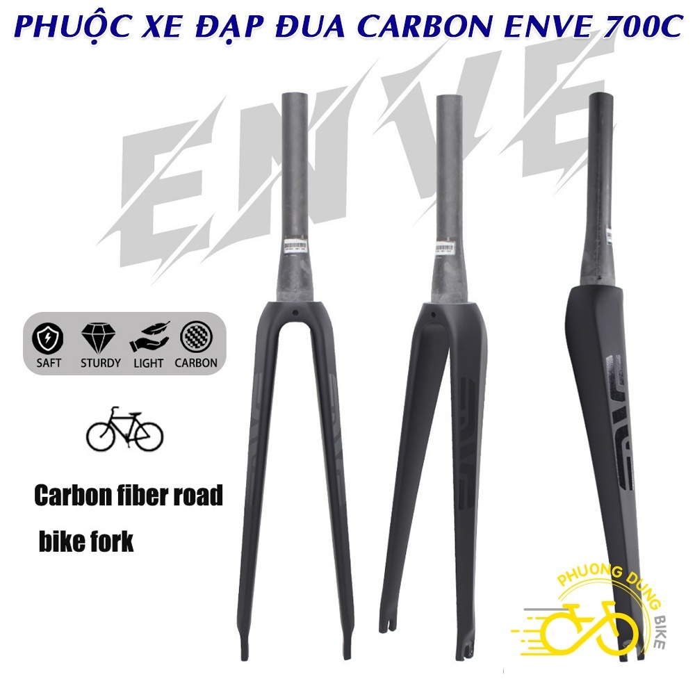 Phuộc (Fork) xe đạp đua Carbon T800 ENVE 700C - Phanh V