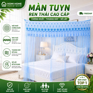 màn dây tuyn ren thái lạnh cao cấp, mùng tuyn dày đẹp, đầy đủ kích thước mẫu mã, chống muỗi, mắt nhỏ