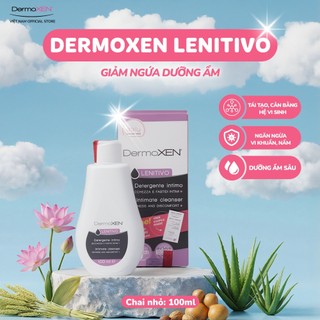 Dung dịch vệ sinh phụ nữ DermoXEN Lenitivo 100ML - Dưỡng ẩm, hỗ trợ giảm ngứa khô rát