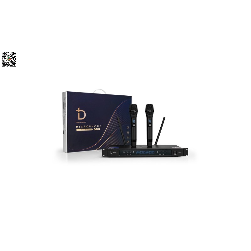 Micro Không Dây dBAcoustic K6000 V2 Chính Hãng – Sóng UHF Mạnh, 200 Kênh, Chống Hú Cực Tốt