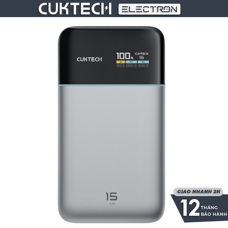 Pin dự phòng Cuktech 15 Air Power Bank 15.000mAh – PB150S