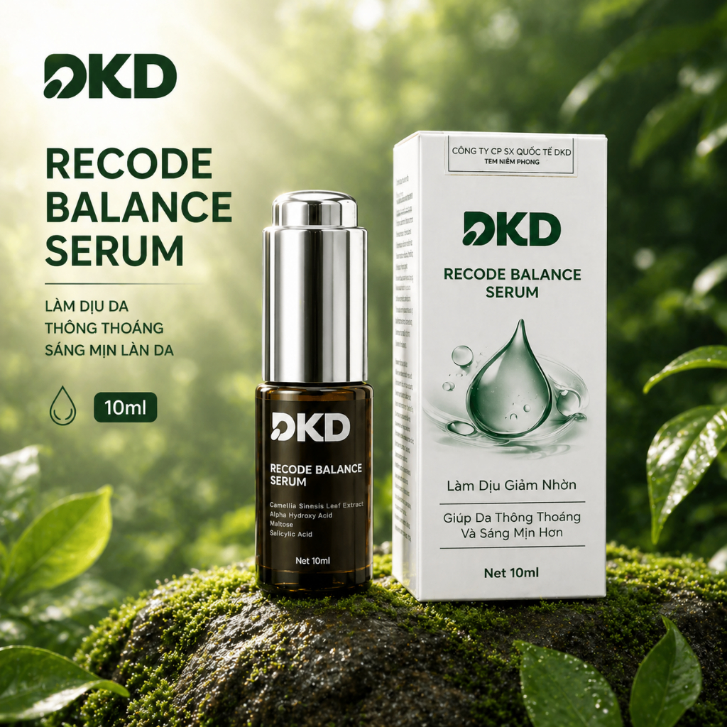 Serum dưỡng da mụn DKD 10ml – Recode Balance giúp làm dịu da, hỗ trợ giảm dầu, thấm nhanh, phù hợp d