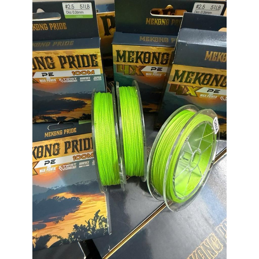 Dây pe x4    MeKong PRIDE ( dây màu xanh
