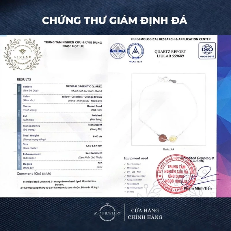 Lắc tay bạc Ý Đôi Đá Năng Lượng Duo Gem Soul LT55 6