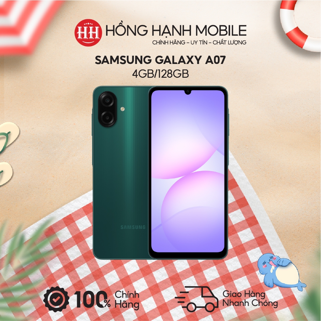Điện Thoại Samsung Galaxy A07 4GB/128GB + Kèm Cốc Sạc 15W - Hàng Chính Hãng | BigBuy360 - bigbuy360.vn