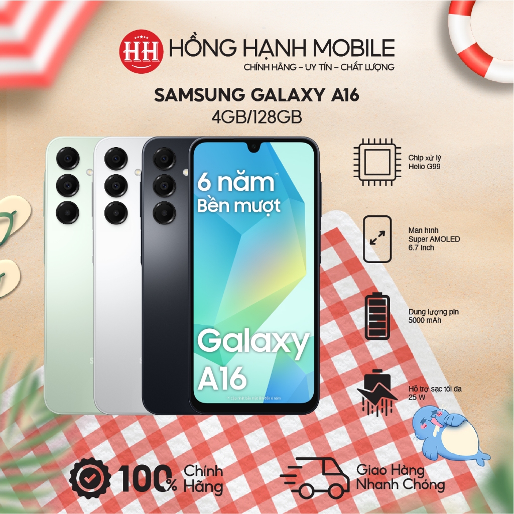 Điện Thoại Samsung Galaxy A16 4GB/128GB - Hàng Chính Hãng | BigBuy360 - bigbuy360.vn