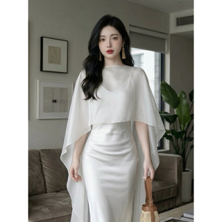 AC5 ÁO CHOÀNG VOAN TƠ, ÁO CHOÀNG CHE BẮP TAY, ÁO KHOÁC NGOÀI VÁY, ÁO KHOÁC MỎNG NHẸ