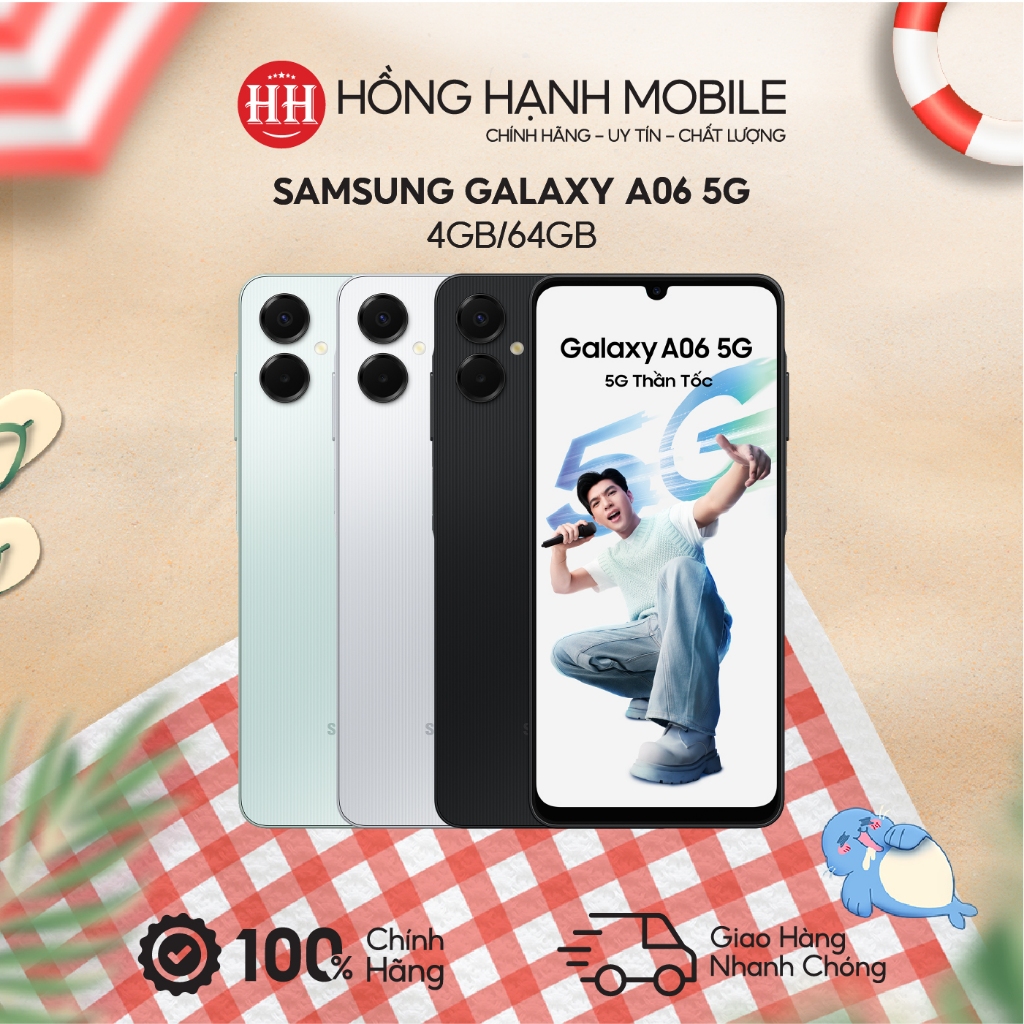 Điện Thoại Samsung Galaxy A06 5G 4GB/64GB - Hàng Chính Hãng | BigBuy360 - bigbuy360.vn