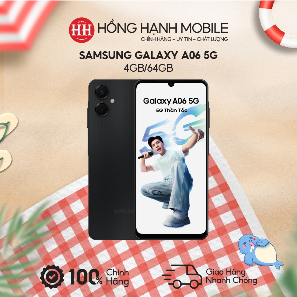 Điện Thoại Samsung Galaxy A06 5G 4GB/64GB - Hàng Chính Hãng | BigBuy360 - bigbuy360.vn