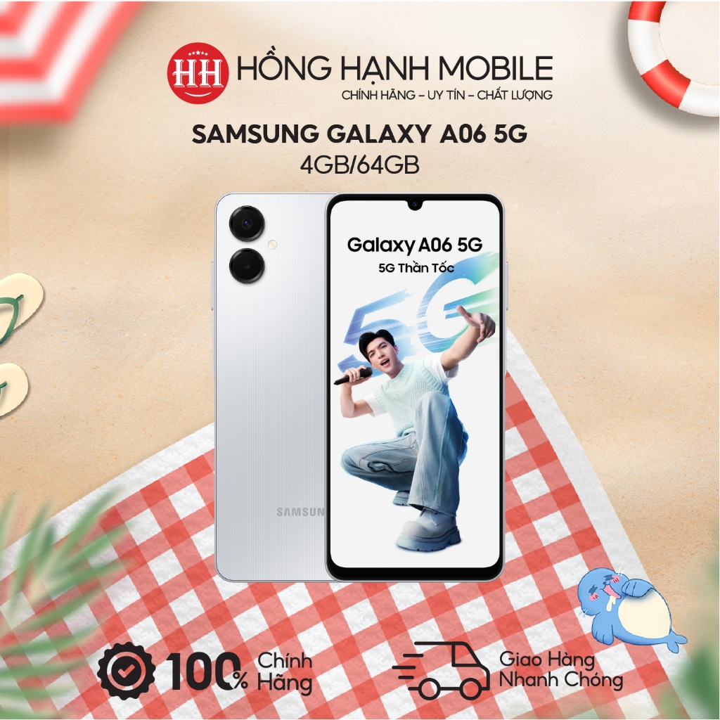 Điện Thoại Samsung Galaxy A06 5G 4GB/64GB - Hàng Chính Hãng | BigBuy360 - bigbuy360.vn