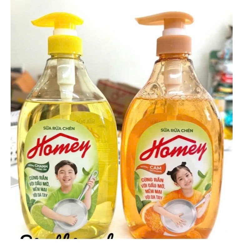 Sữa Rửa Chén-Nước Rửa Chén Homey Hương Cam & Hương Chanh Satsuma Chai 950g