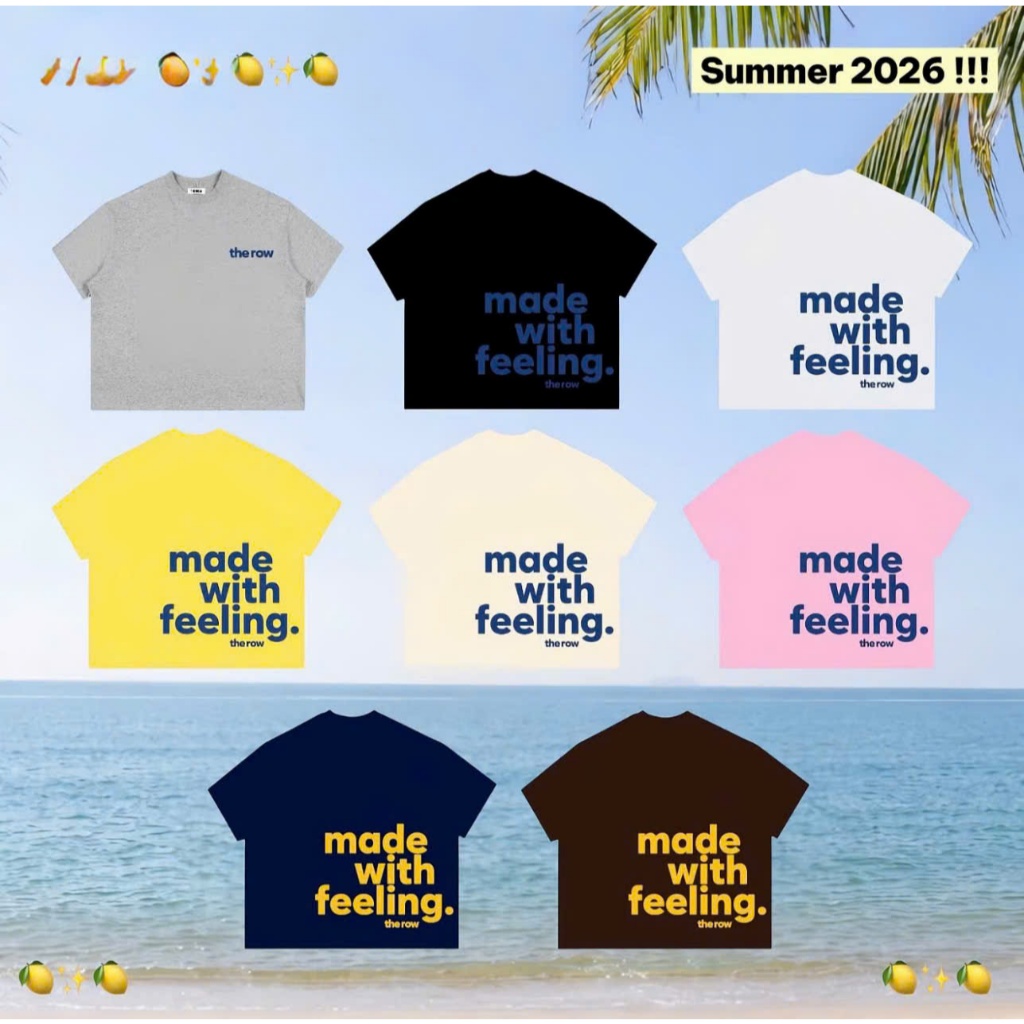 Áo Thun Big Boxy Cotton Cổ Tròn Form Rộng Unisex Nam Nữ,Áo Phông Ngắn Tay In Chữ Felling Made Nhiều Màu Mặc Hàng Ngày