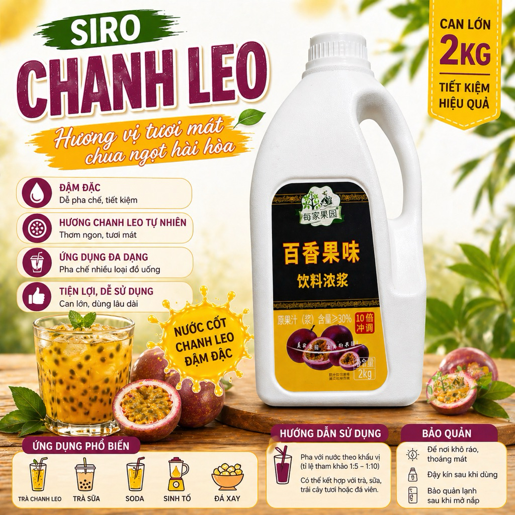 Siro chanh leo 2kg