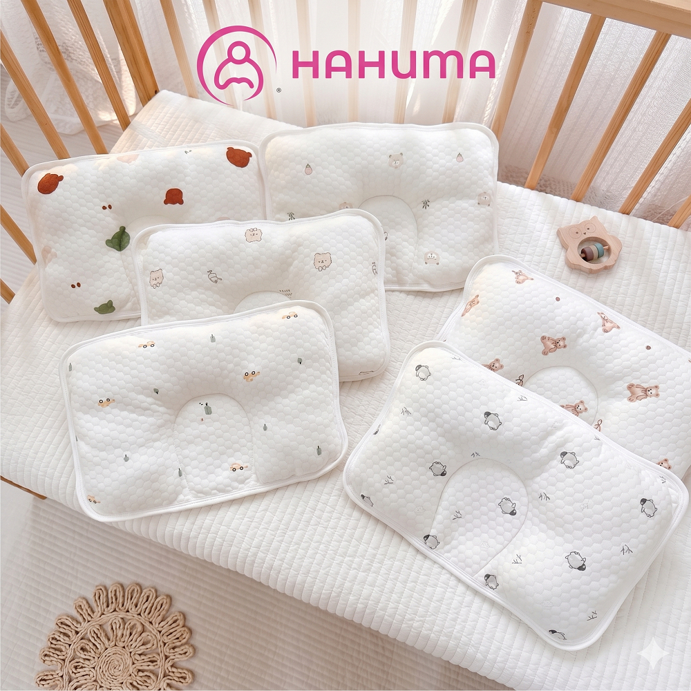 Gối Sơ Sinh HAHUMA Bamboo - Giải Pháp Chống Bẹp Đầu, Thoáng Khí Sợi Tre