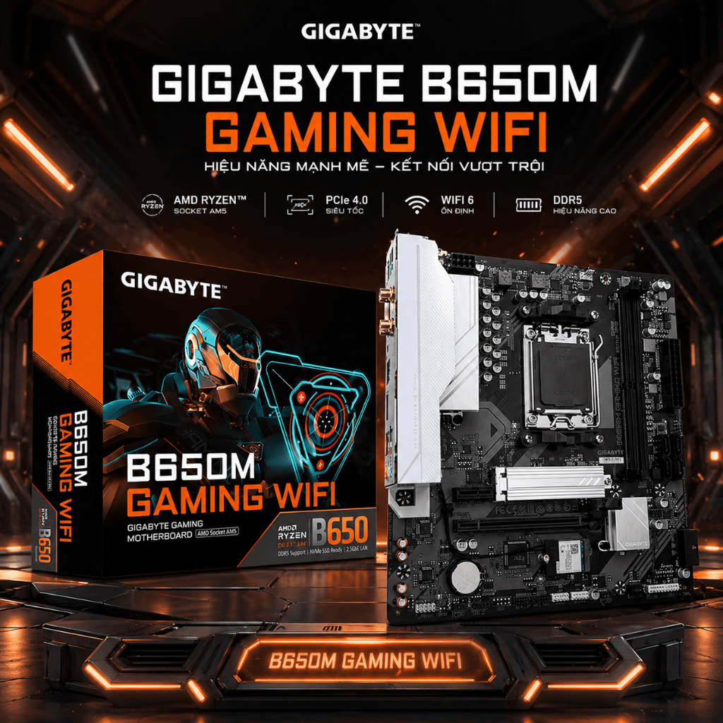 Gigabyte B650M Gaming WIFI D5 / Mainboard B760 | Chính hãng