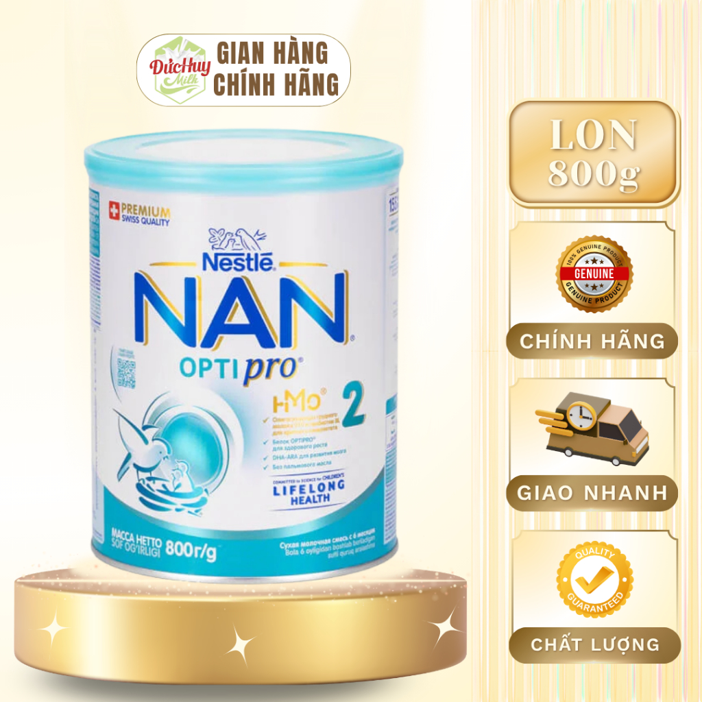 [16/11/2026] Sữa Bột Nan Nga HMO Optipro Số 2 - Phát Triển Toàn Diện
