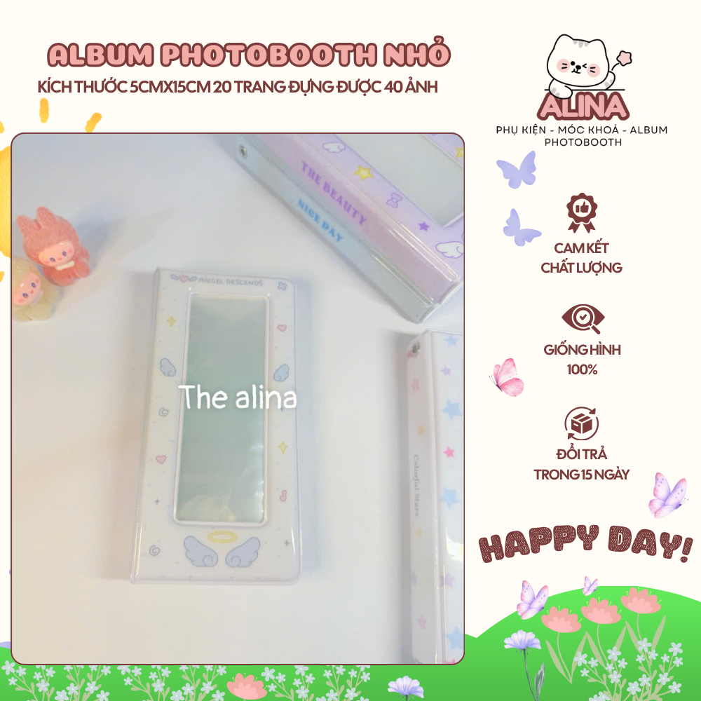 Album Photobooth, Album PhotoStrip, Album Ảnh - The Alina Studio - Chứa 40 Ảnh Nhỏ 5x15cm