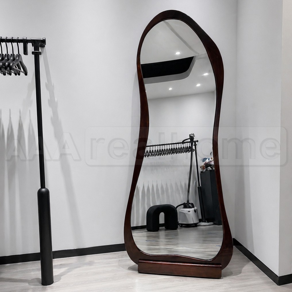 80x180cm Gương soi hạt đậu khung gỗ có đế AAArealhome HD4 G Gương soi tân cổ điển Indochine