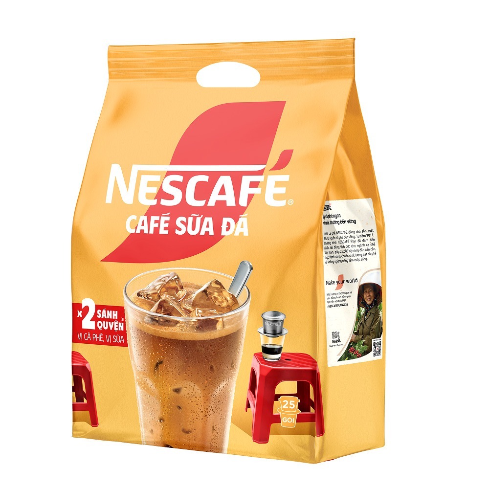 Cà Phê Nescafe 3in1 Sữa Đá  gói 600g