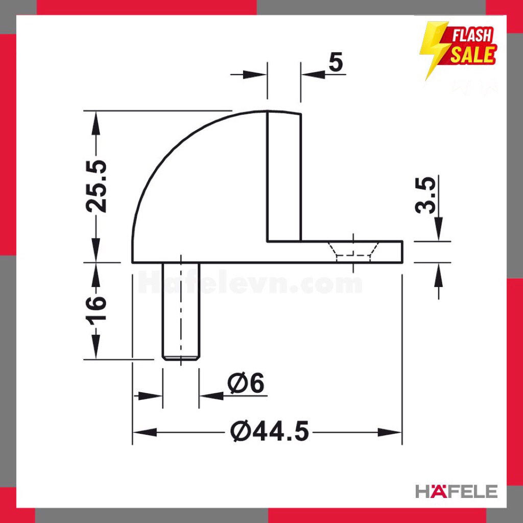 chặn cửa inox 304 hefele