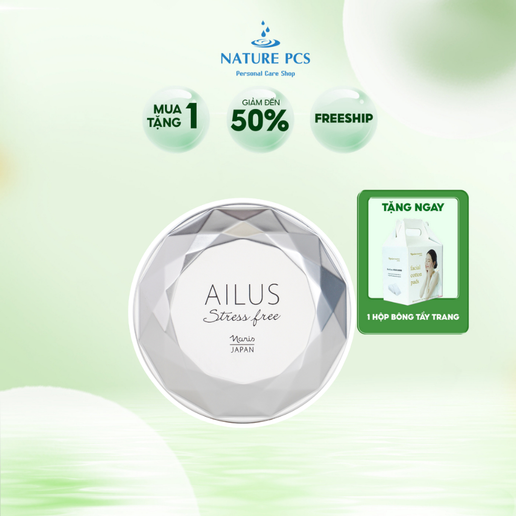 Phấn phủ trang điểm Naris Cosmetics Ailus Stress Free Face Powder SPF30 PA+++ 12g