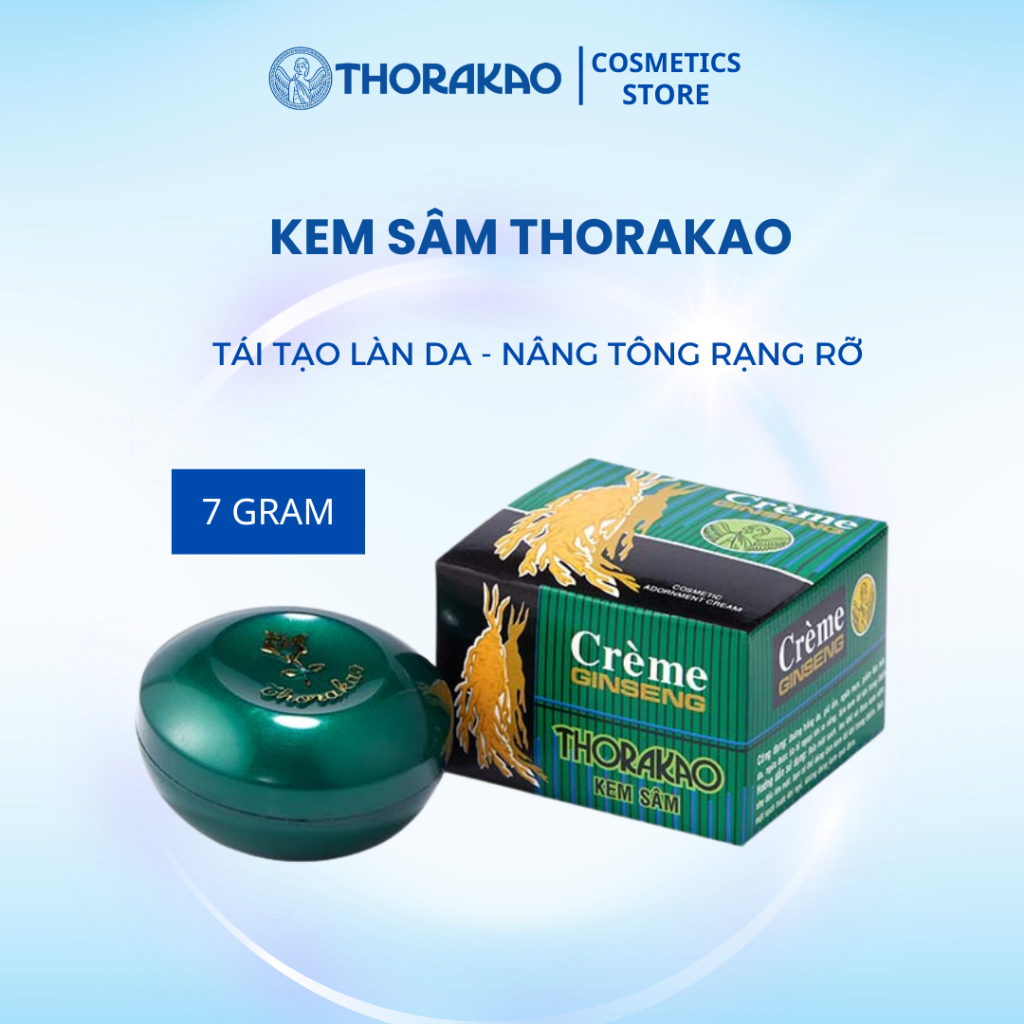 Kem Sâm Thorakao Chính Hãng Hỗ Trợ Dưỡng Da Trắng Mịn, Tái Tạo, Trẻ Hóa Làn Da 7Gram