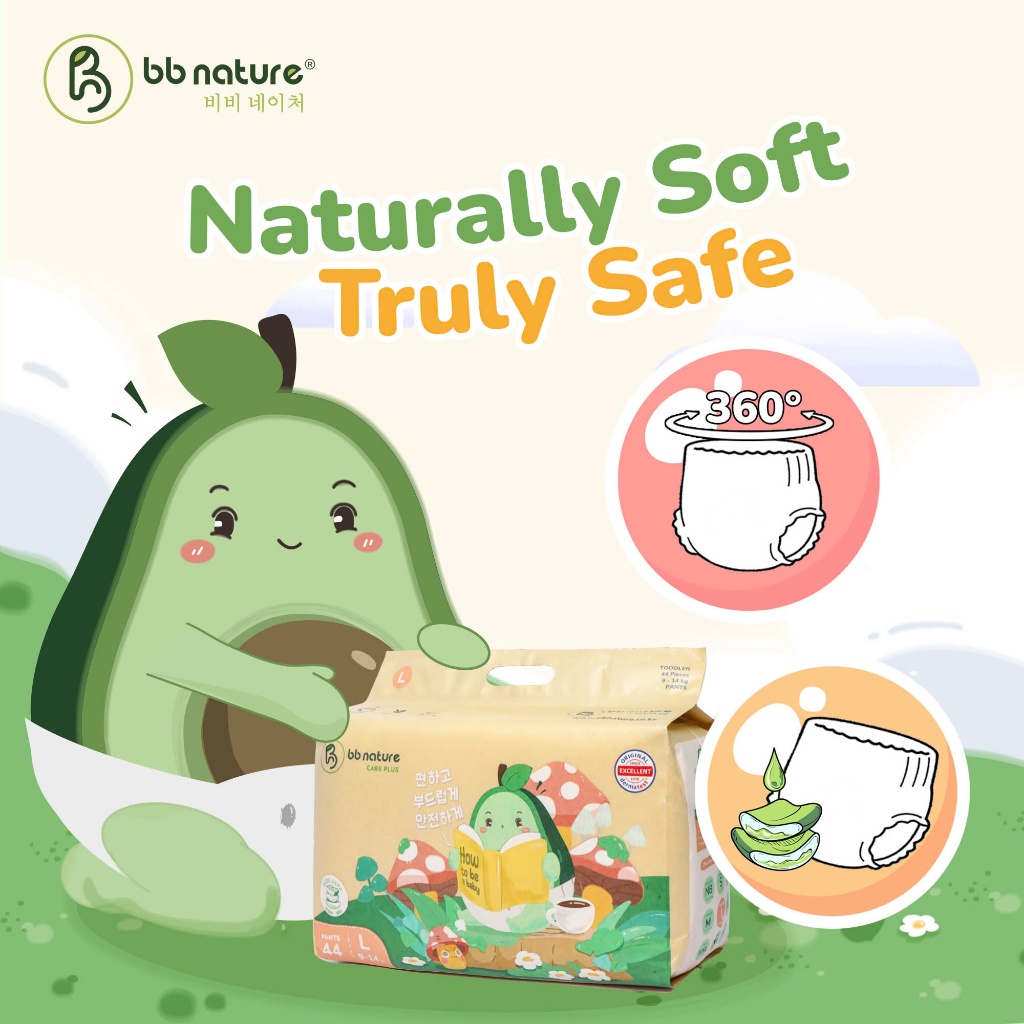 [ COMBO 2 BỊCH ]  Tã Bỉm BB NATURE Care Plus/ BB NATURE Classic cho bé - HONEY BABYCARE