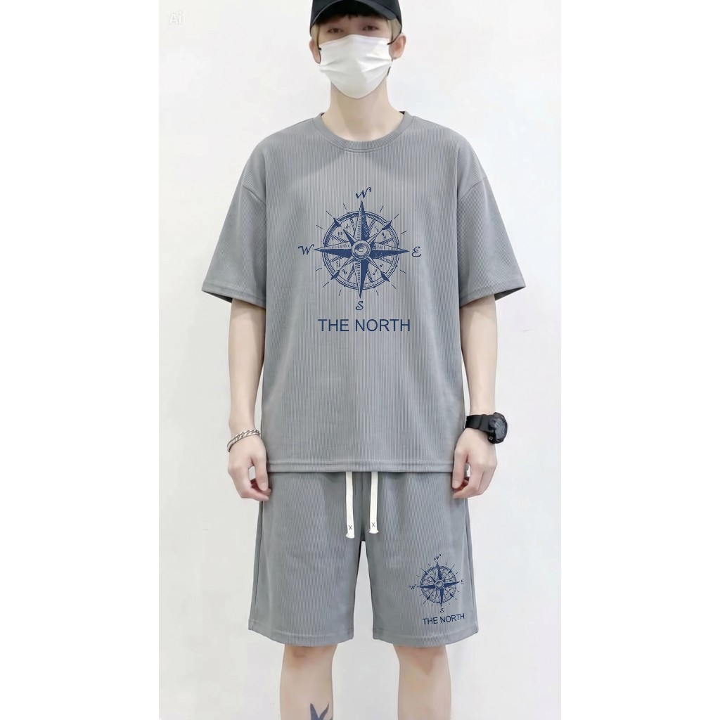 Bộ quần áo nam ATHEAN mới bán chạy chất vải waffle với các lỗ thông hơi liti thoáng mát Menswear (bộ