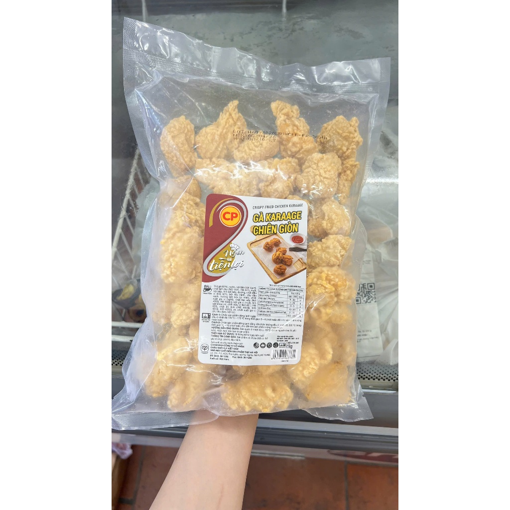 Gà CP Chiên Giòn 1kg - Đủ Món Gà Hot Gà Karaage /  Gà Nugget Vòng /  Gà Popcorn /  Gà Cuộn Rong Biển