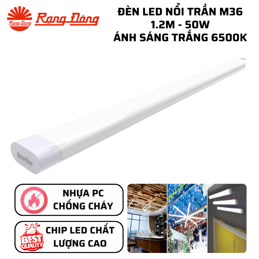 Tuýp Bán Nguyệt LED 1.2m Rạng Đông M36 25W/50W