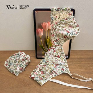 Set đồ lót ren hoa lingerie trẻ trung mùa hè Mebra áo có gọng không mút quần lót không lộ viền hông mát mẻ thoải mái