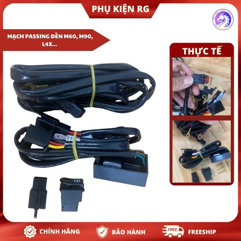 Mạch Passing Đèn Trợ Sáng M60 Ultra, M90 Ultra, M4X, L4X... Chỉnh Tốc Độ Chớp Dễ Dàng Lắp Đặt