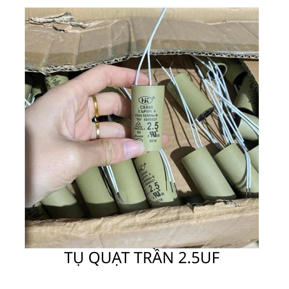 Tụ Quạt Trần 2.5uf, Tụ Quạt Cây 2uf