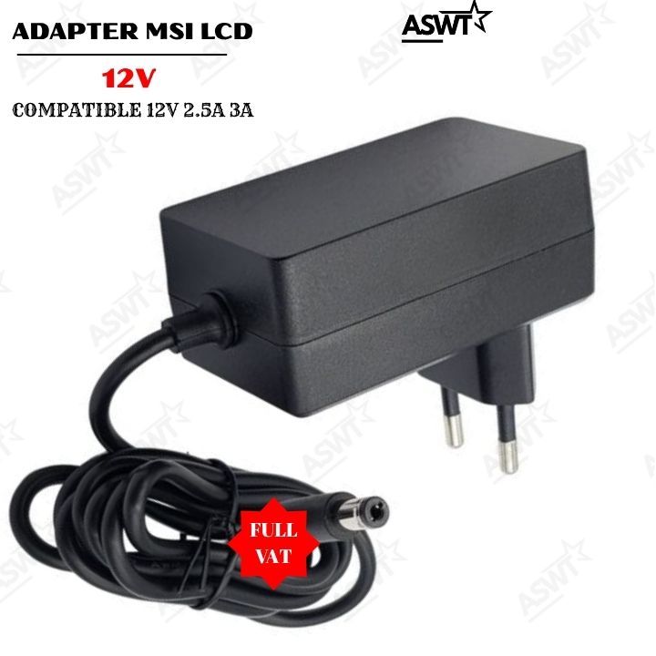 Cục nguồn màn hình máy tính MSI PRO MP243L E14 / MP251 e14L / MP251 e2 / MP251L e2 12V 2.5A /3A