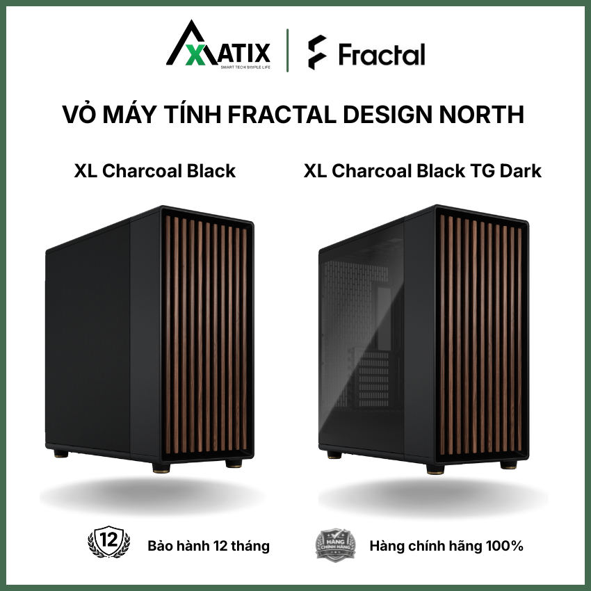 [CHÍNH HÃNG] Vỏ máy tính case pc FRACTAL DESIGN North XL | Sẵn 3 fan | E-ATX ATX mATX Mini-ITX - Bảo