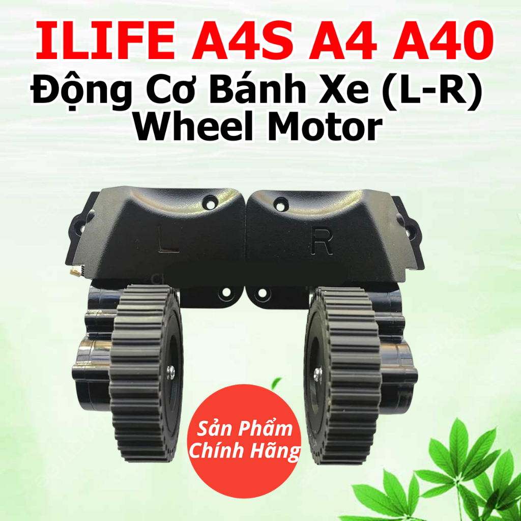 Bánh xe cho máy hút bụi robot Ilife A4s A4 A40, cụm động cơ bánh xe, phụ tùng thay thế cho máy hút b