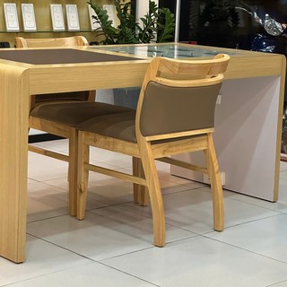 Ghế Ashley (ghế ăn sala); ghế gỗ cao su bọc simili