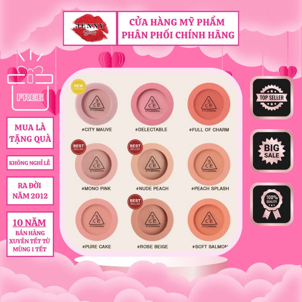Phấn Má 3CE Mood Recipe Face Blush